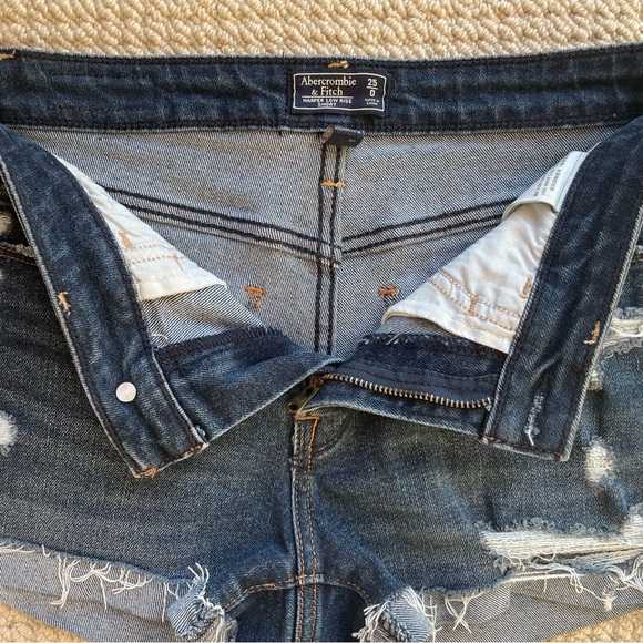 Abercrombie & Fitch Jean Shorts Size 25 - Picture 6 of 12